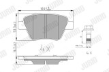 JURID 573312J set placute frana,frana disc