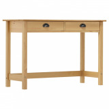 vidaXL Masă consolă Hill cu 2 sertare, 110x45x74 cm, lemn masiv pin