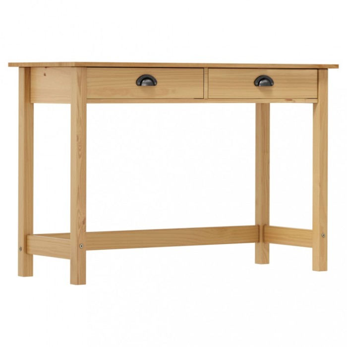 vidaXL Masă consolă Hill cu 2 sertare, 110x45x74 cm, lemn masiv pin 288991