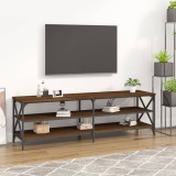 Comodă TV, stejar maro, 160x40x50 cm, lemn prelucrat