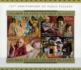 Timbre Picasso 2016-2023, Picturi Celebre, Colectie Colite si Blocuri (10 Imagini), Timbre Straine dupa 1950