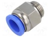 Racord push-in simplu PNEUMAT M16x1,5 0-60&deg;C 0,95-15 bar PBT aer comprimat vacuum