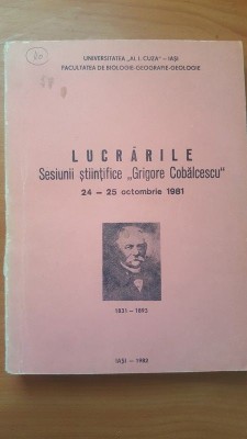 Lucrarile sesiunii stiintifice Grigore Cobalcescu foto