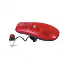 Alarma bicicleta, 1 LED, 8 melodii, rosu, YTGT-50001.1 foto