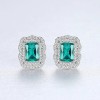 Cercei ARGINT Green Crystal Luxury Arg01X, Argintboutique