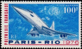 Polinezia Franceza 1976 - Concorde, Posta Aeriana, neuzat