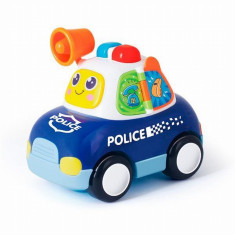 Masina de politie cu lumini si sunete pentru bebelusi - Hola Toys foto