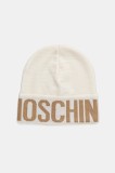 Moschino căciulă de l&acirc;nă culoarea bej, M3349 65457