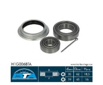 Set rulment roata FORD TRANSIT platou / sasiu (E) (1994 - 2000) BTA H1G006BTA foto