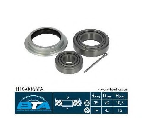 Set rulment roata FORD TRANSIT platou / sasiu (E) (1994 - 2000) BTA H1G006BTA