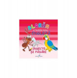 Colorăm şi &icirc;nvăţăm limba engleză. Nr.3. Insecte şi păsări - Paperback - Roxana Geantă - Galaxia Copiilor
