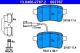 ATE 13.0460-2767.2 set placute frana,frana disc