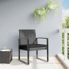 VidaXL Scaune de bucătărie de grădină, 2 buc., gri &icirc;nchis, rattan PP 360205