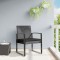 vidaXL Scaune de bucătărie de grădină, 2 buc., gri &icirc;nchis, rattan PP 360205