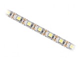 Bandă LED alb cald 5050, 60 LED/m, 10mm, PCB alb, IP20, 120&deg;