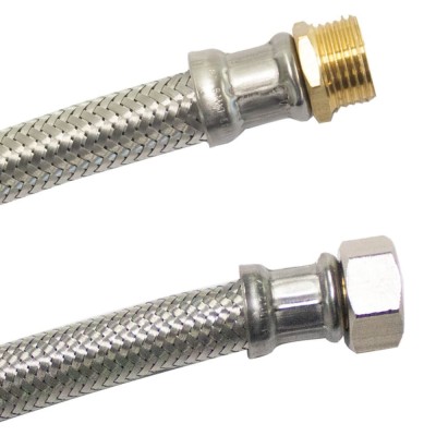 Furtun Flexibil Inox DN13, 1/2 Zoll, 800mm pentru Apă Potabilă foto