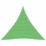 VidaXL P&acirc;nză parasolar, verde deschis, 3,6x3,6x3,6 m, HDPE, 160 g/m&sup2;