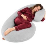 Perna de gravide tip C Soulima pentru sustinere completa si somn confortabil