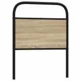 VidaXL Tăblie stejar sonoma 80 cm oțel și lemn prelucrat 4100285