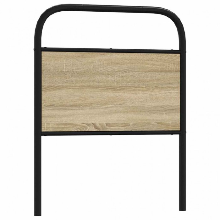 vidaXL Tăblie stejar sonoma 80 cm oțel și lemn prelucrat 4100285