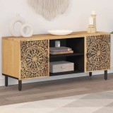 vidaXL Comodă TV, 105x33x46 cm, lemn masiv de mango
