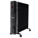 Calorifer electric pe ulei Camry, 13 elementi, 2500 W, telcomanda si afisaj LED