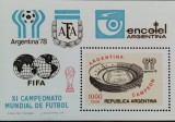 BC213, Argentina 1978, colita sport, fotbal, Nestampilat