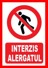 Placuta interzis alergatul foto