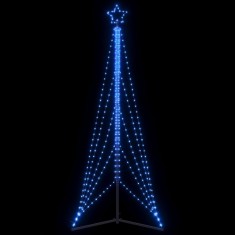 vidaXL Pom de Crăciun LED 525 LED-uri Albastru 302 cm 4016418