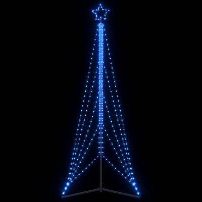 vidaXL Pom de Crăciun LED 525 LED-uri Albastru 302 cm foto