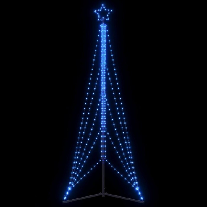 vidaXL Pom de Crăciun LED 525 LED-uri Albastru 302 cm
