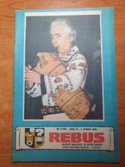 revista rebus 1 aprilie 1990 - revista de divertisment - total necompletata