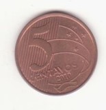 Brazilia 5 Centavos (Tiradentes) 2010, America Centrala si de Sud