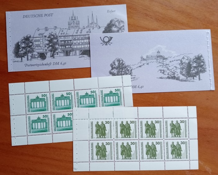 GERMANIA-DDR-1989-&#039;&#039;Utimul carnet cu uzuale&#039;&#039;-MNH-Nestampilate