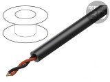 Cablu difuzor 2x13AWG OFC negru neecranat