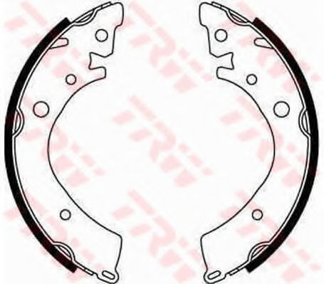 Set saboti frana HONDA CIVIC VI Hatchback (EJ, EK) (1995 - 2001) TRW GS8215