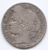 Franta 1 Franc 1894 (mintmark: A) Argint 5g/835, 23 mm, KM-822.1 (3)