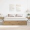 Gossi cadru pat fara saltea stejar artisan 200x200cm lemn prelucrat