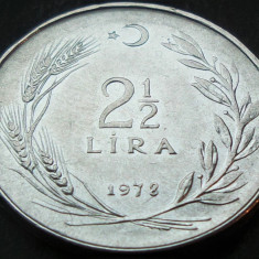 Moneda 2 1/2 LIRE - TURCIA, anul 1978 *cod 87