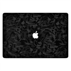 Folie Skin Top Compatibila cu Apple MacBook Pro 13 (2020) - Wrap Skin Texture Camo Shadow Black foto