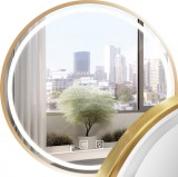 Oglindă LED 90cm MMJ BRUSH GOLD