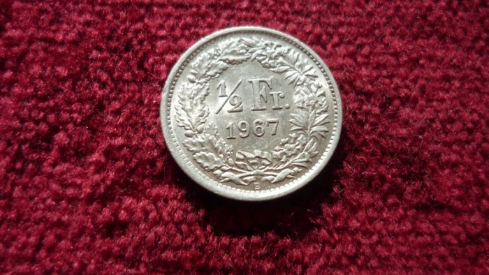 1/2 FRANCI 1967 ARGINT *****