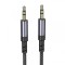 Cablu Audio 3.5mm - 3.5mm Borofone BL24 Graceful, 1m, Negru