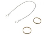 Cablu de Asigurare PVC Oțel Inoxidabil 320mm