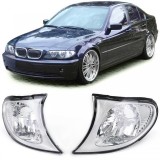 Set de indicatoare din sticla clara cu crom, potrivit pentru BMW Seria 3 E46 Sedan Touring 01-05 Performance AutoTuning
