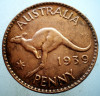 7.196 AUSTRALIA GEORGE VI 1 PENNY 1939, Australia si Oceania, Bronz