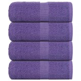 Cumpara ieftin Prosoape pentru oaspeți 4 buc Violet 360 g/m&sup2; 100% bumbac