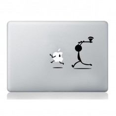 Man with Axe Apple stickers macbook laptop foto