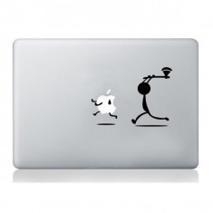 Man with Axe Apple stickers macbook laptop