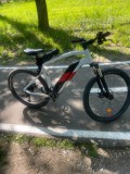 V&acirc;nd bicicletă electrică MTB Rockrider E-ST 100 alb roșu &icirc;n garanție decathlon